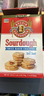 Sourdough Twice Baked Crackers with Sea Salt by Boudin - Tier D kids snack