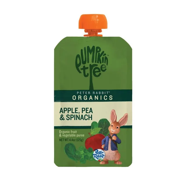 Peter Rabbit Organics Pumpkin Tree Apple Pea & Spinach Baby Food Pouch by Peter Rabbit Organics - Tier B kids snack