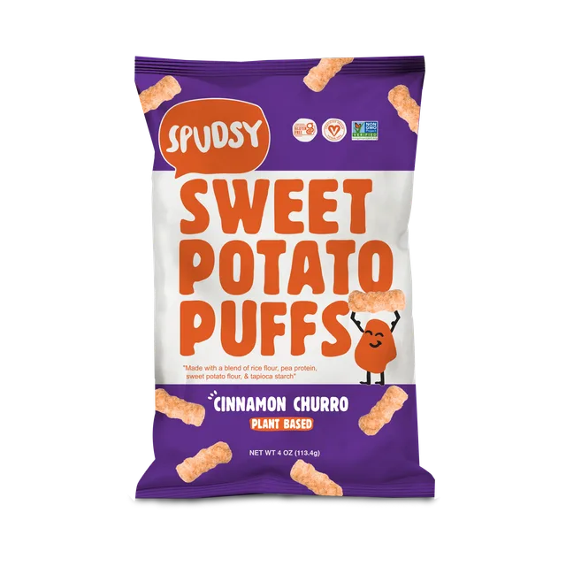 Spudsy Cinnamon Churro Sweet Potato Puffs by Spudsy - Tier D kids snack