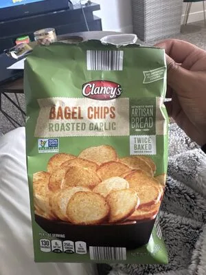 Bagel Chips Roasted Garlic by Clancy's - Tier C kids snack