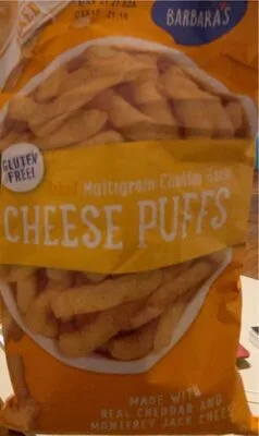 Barbaras baked multigrain cheddar jack cheese puffs by Barbara's - Tier B kids snack