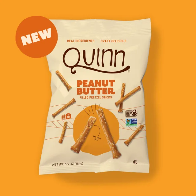 Peanut Butter Filled Pretzels by Quinn - Tier C kids snack
