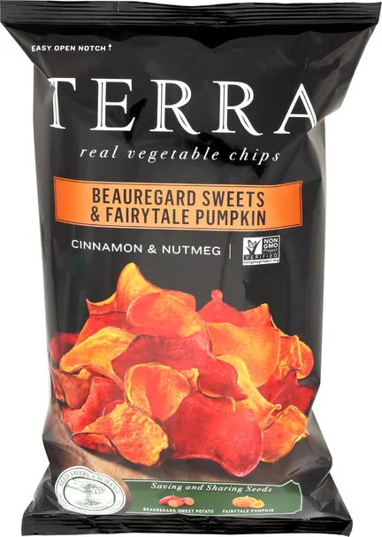 Beauregard Sweets & Fairytale Pumpkin Cinnamon & Nutmeg Chips by Terra - Tier D kids snack