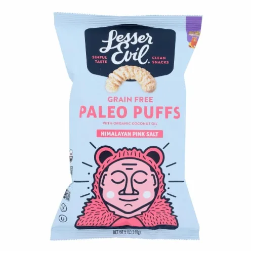 Sea Salt Paleo Puffs by LesserEvil - Tier A kids snack