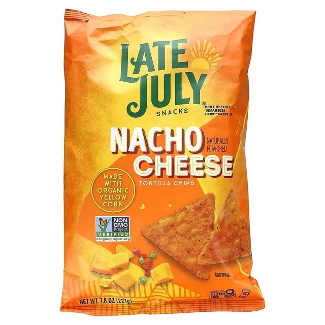 Nacho Cheese Tortilla Chips by Late July - Tier B kids snack