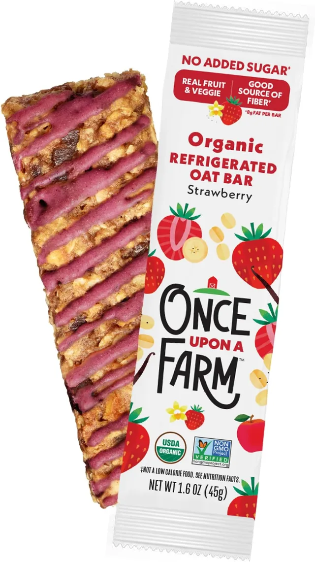 Organic Refrigerated Fruit Bar Strawberry by Once Upon a Farm - Tier B kids snack