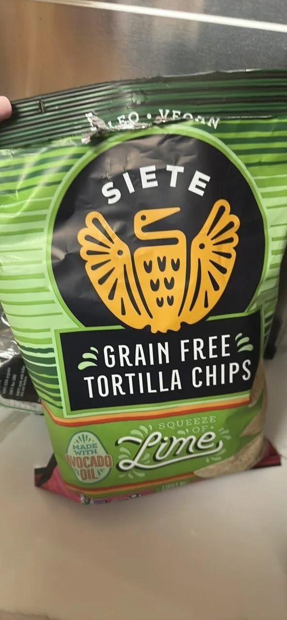 Grain Free Tortilla Chips Squeeze of Lime by Siete - Tier B kids snack