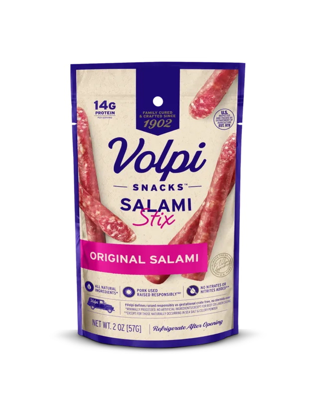Volpi Uncured Salami Sticks by Volpi Foods - Tier A kids snack