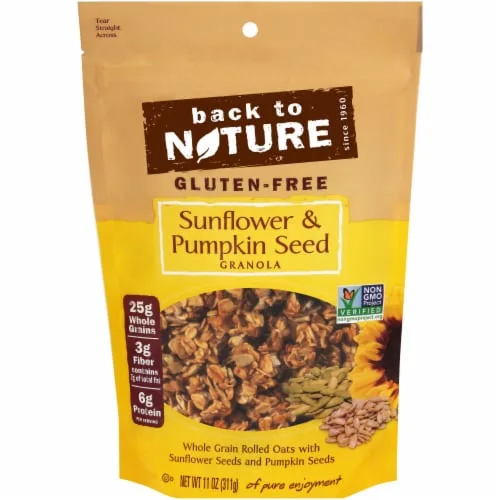 Sunflower & Pumpkin Seed Granola by Back to Nature - Tier E kids snack