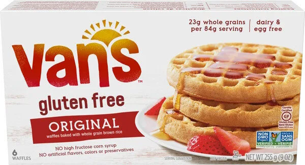 Gluten Free Original Waffles by Van's - Tier C kids snack