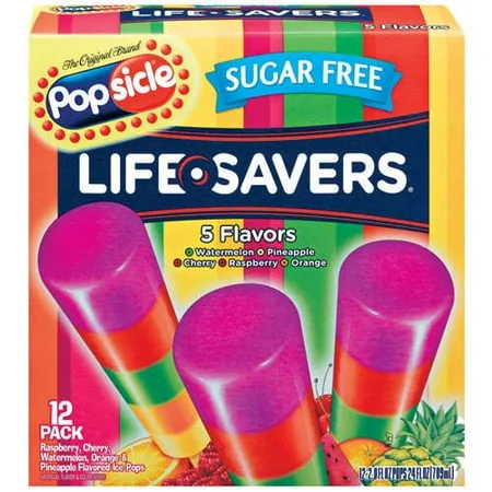 Sugar Free Lifesavers Ice Pop by Popsicle - Tier A kids snack