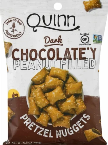 Dark Chocolate'y Peanut Filled Pretzels by Quinn - Tier C kids snack