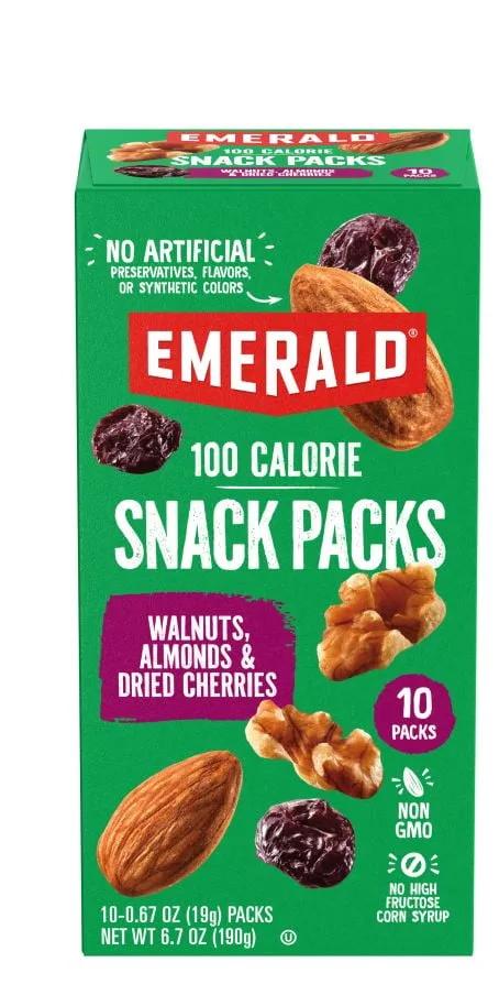 Natural Walnuts & Almonds 100 Calorie Pack by Emerald - Tier B kids snack