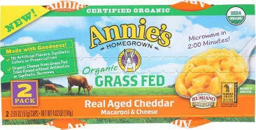 Annies homegrown organic microwave macaroni and cheese cup by Annie's Homegrown - Tier B kids snack