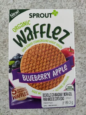 Blueberry apple oven baked stoneground wheat snack, blueberry apple by Sprout Organic - Tier C kids snack