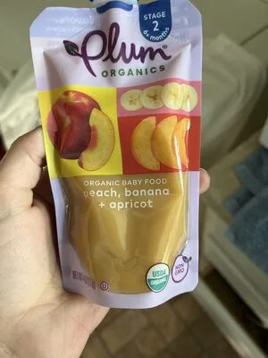 Organic Baby Food Peach Banana + Apricot by Plum Organics - Tier B kids snack
