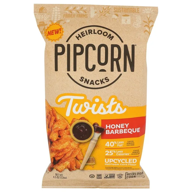 Honey Barbeque Twists by Pipcorn - Tier C kids snack