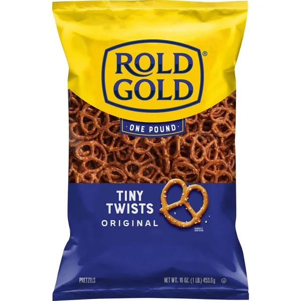 Rold Gold, Double Dipped Pretzel Thins With Peanuts, Peanut Butter & Fudge by Rold Gold - Tier E kids snack