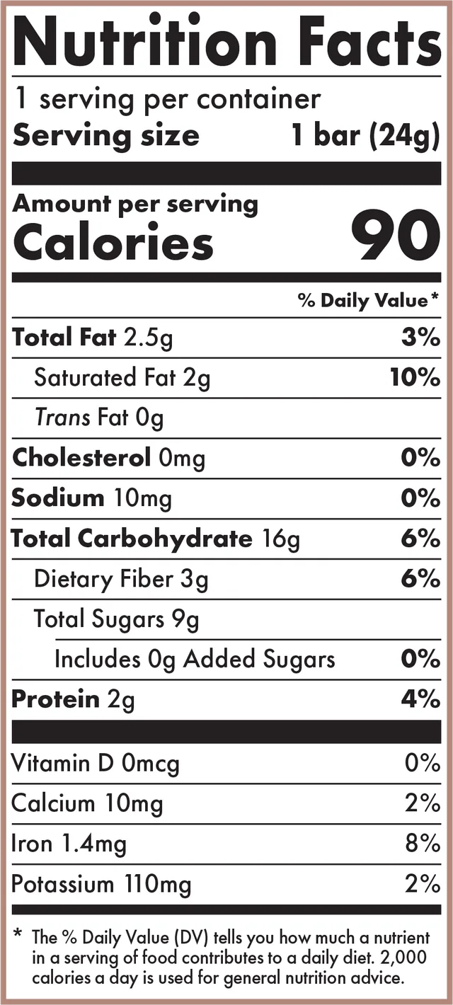 Chocolate Brownie Kids Bar by Skout Organic - Tier B kids snack