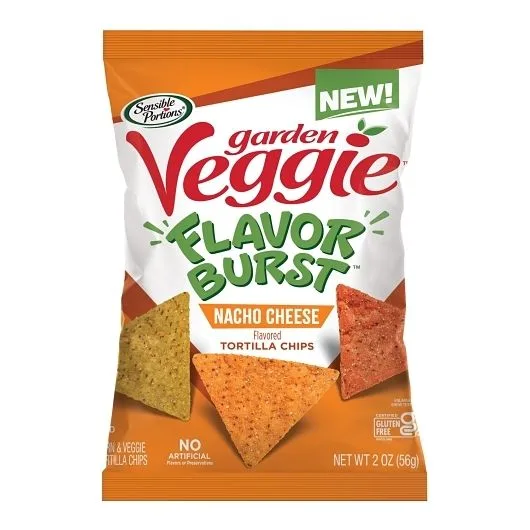 Nacho Cheese Flavored Tortilla Chips by Sensible Portions - Tier C kids snack