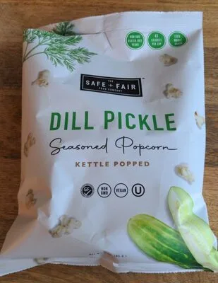 Kettle Popped Dill Pickle Seasoned Popcorn by Safe + Fair - Tier B kids snack