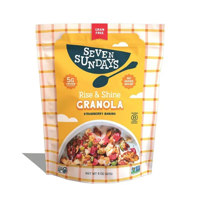 Seven Sundays Rise and Shine Strawberry Banana Nut Granola by Seven Sundays - Tier B kids snack