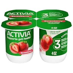 Activia Strawberry Probiotic Yogurt by Activia - Tier E kids snack
