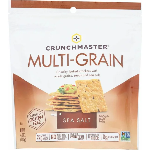 Multi-Grain Sea Salt Crackers by Crunch Master - Tier A kids snack
