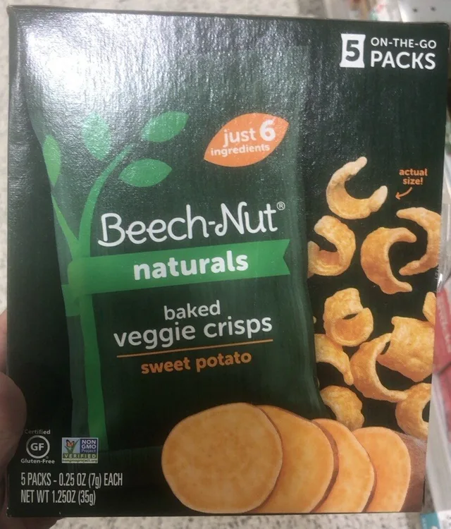 Baked veggie crisps by Beech-Nut - Tier A kids snack