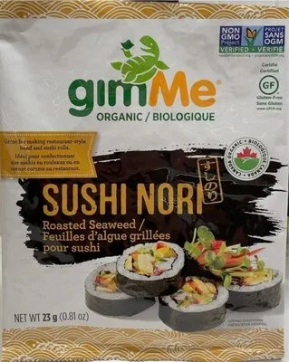 Organic Roasted Seaweed - Sushi Nori by GimMe Organic - Tier A kids snack