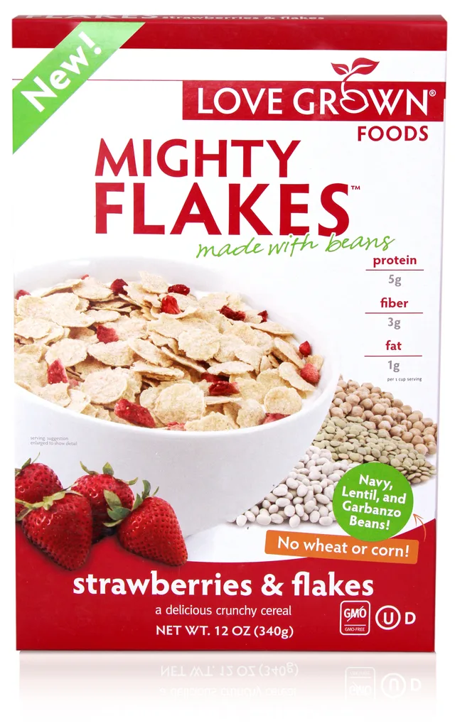 Mighty Bean Flakes Cereal by Love Grown - Tier D kids snack