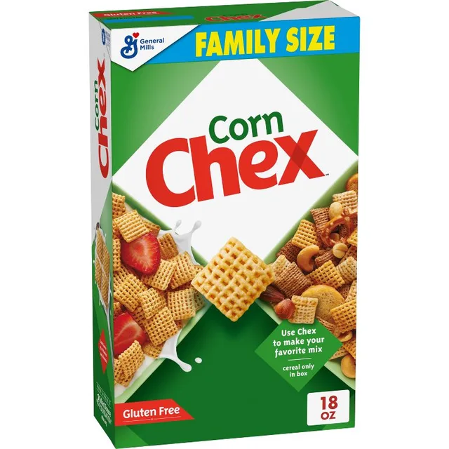 General Mills Family Size Corn Chex Cereal by Chex - Tier D kids snack