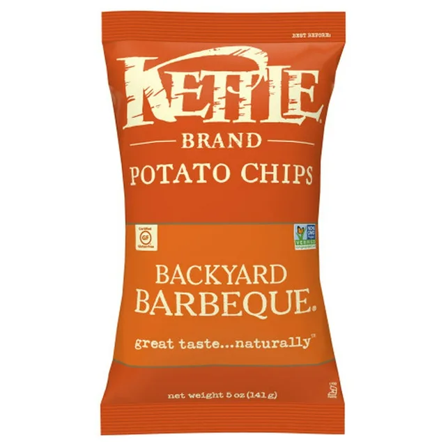Potato Chips, Backyard Barbeque Kettle Chips by Kettle Brand - Tier C kids snack