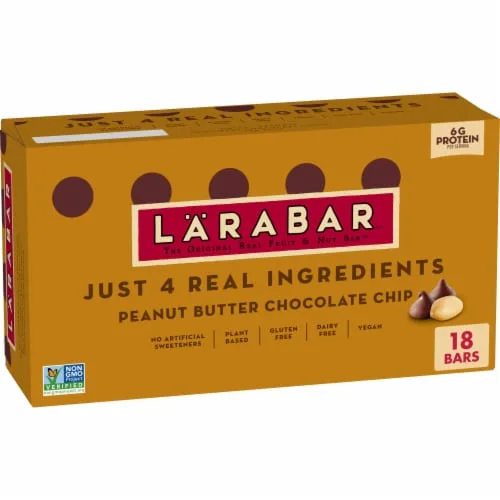 Peanut Butter Chocolate Chip Bar by Larabar - Tier D kids snack