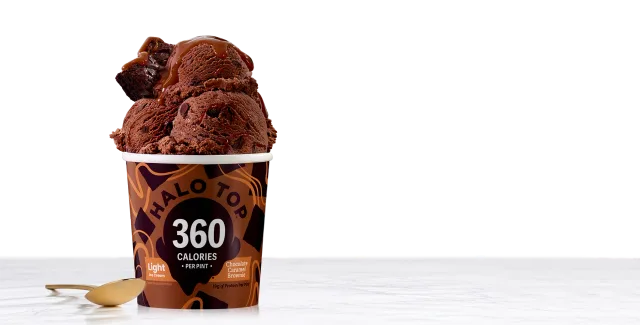 Chocolate Caramel Brownie by Halo Top - Tier E kids snack