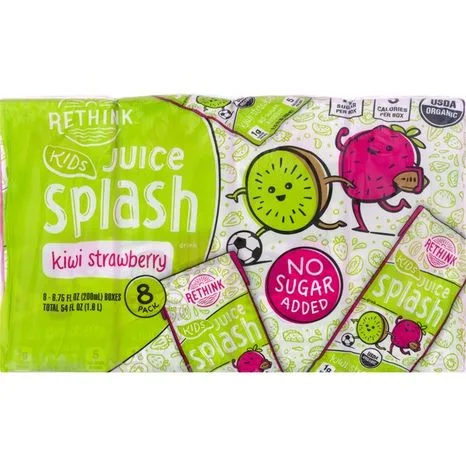 Rethink Kids Juice Splash - Kiwi Strawberry by Rethink Kids - Tier B kids snack