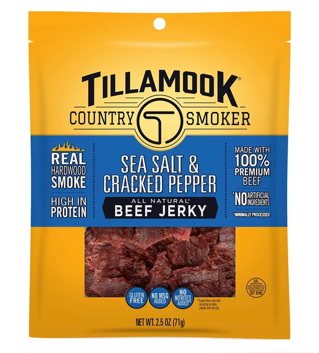 Peppered Beef Jerky by Tillamook - Tier C kids snack