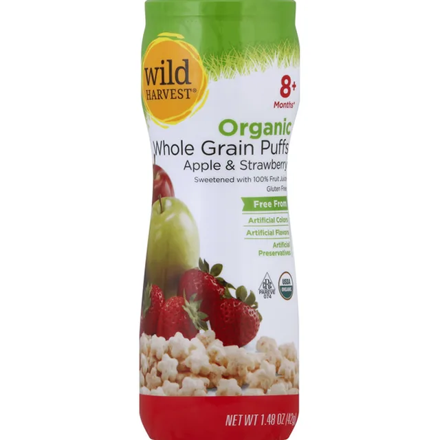 Organic Whole Grain Puffs, Baby Food by Wild Harvest - Tier B kids snack