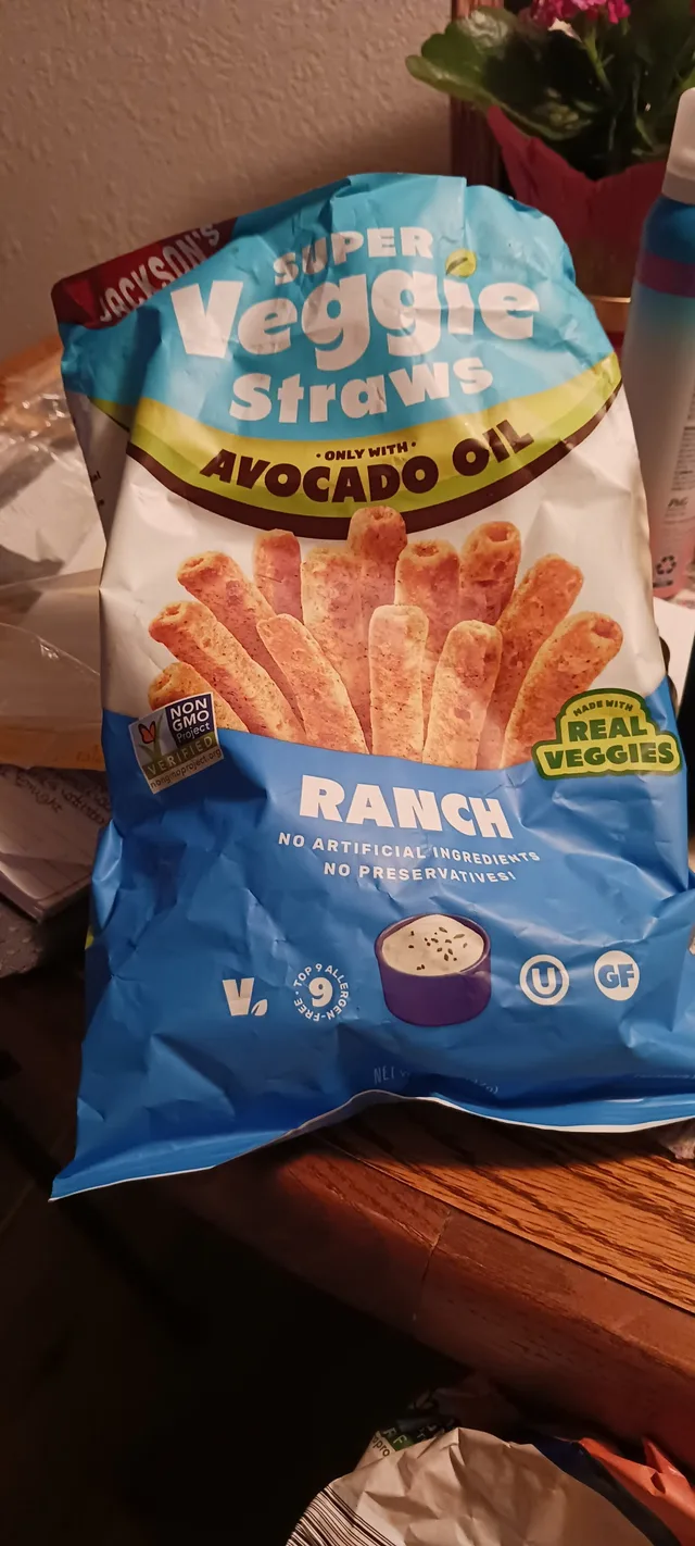 Super Veggie Straws Ranch by Jackson's - Tier B kids snack