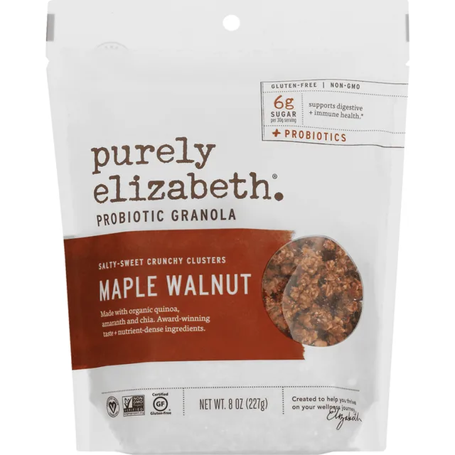 Probiotic granola., maple walnut by Purely Elizabeth - Tier D kids snack