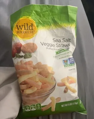 Sea Salt Veggie Straws Puffed Potato Snacks, Sea Salt by Wild Harvest - Tier C kids snack