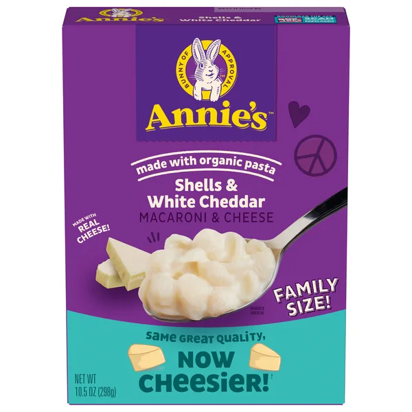 Annie's Shells & White Cheddar Macaroni & Cheese by Annie's Homegrown - Tier D kids snack