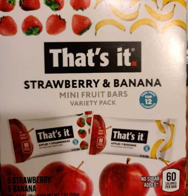 Fruit Bars by That's It - Tier B kids snack