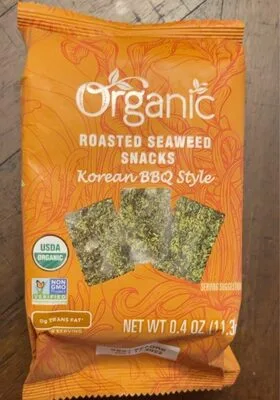 Organic Roasted Seaweed Snacks Korean BBQ Style by Lidl Organic - Tier A kids snack