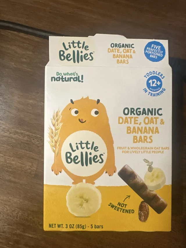 Organic Date, Oat & Banana Bars by Little Bellies - Tier B kids snack