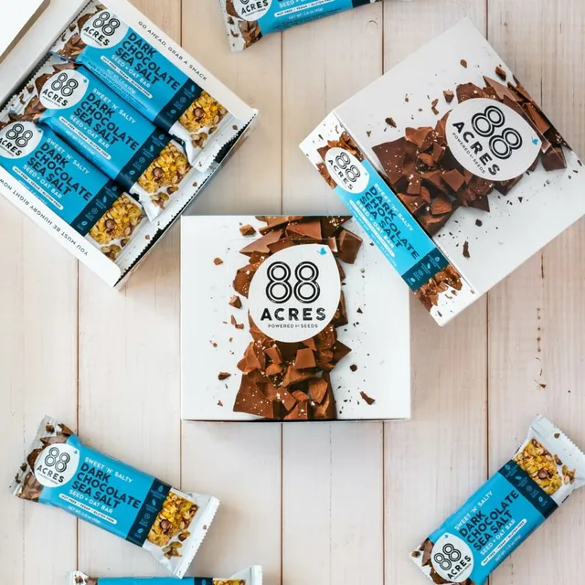 88 Acres Dark Chocolate Sea Salt Seed Bar by 88 Acres - Tier D kids snack