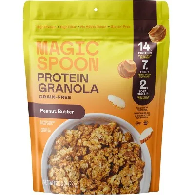 Peanut Butter Protein Granola by Magic Spoon - Tier B kids snack