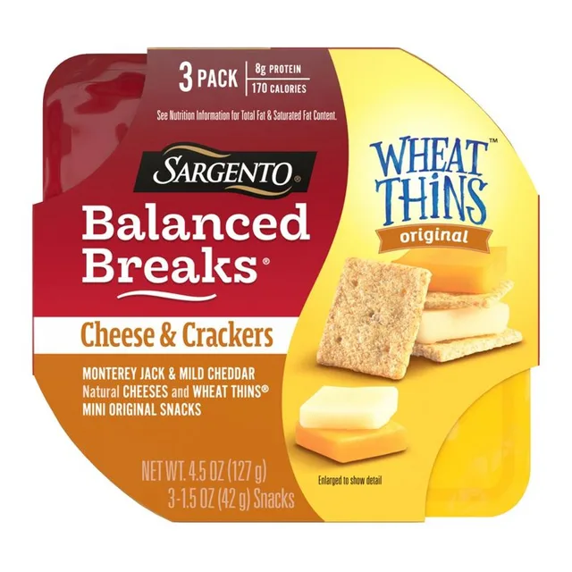 Sargento Balanced Breaks Cheese & Mini Wheat Thin Crackers by Sargento - Tier C kids snack