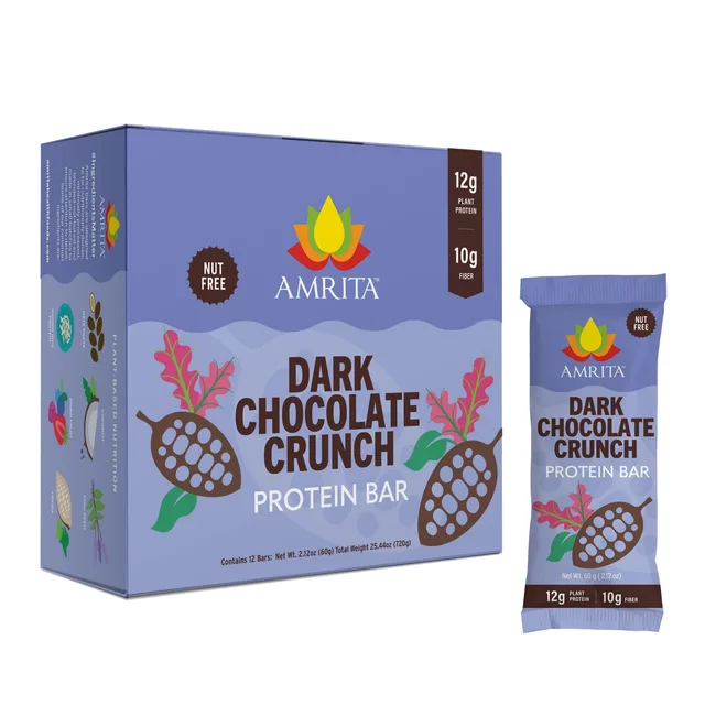 Dark Chocolate Crunch Protein Bar by Amrita - Tier C kids snack