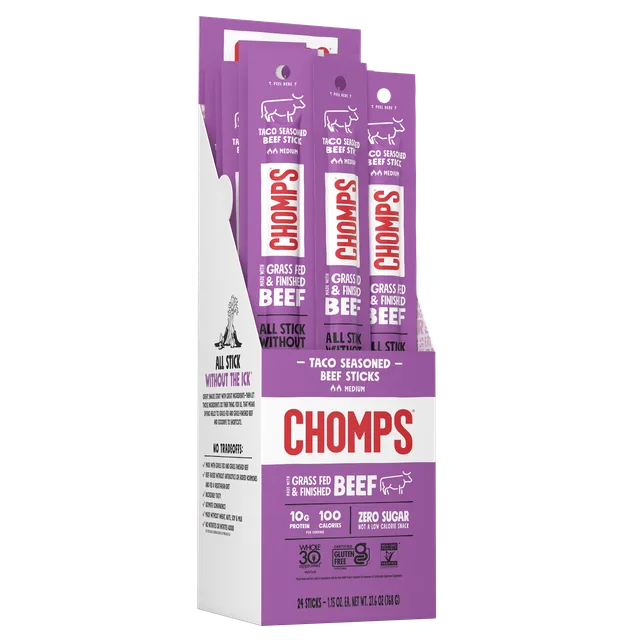 Taco Seasoned Beef by Chomps - Tier A kids snack